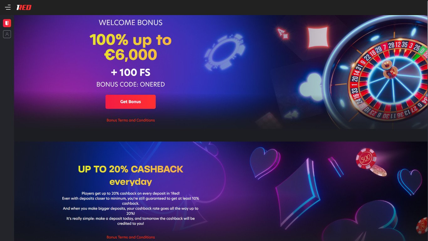 1 Red Casino Bonuses