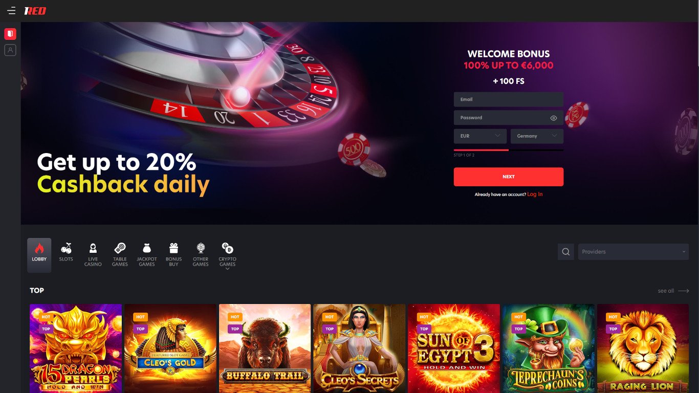 1 Red Casino Site