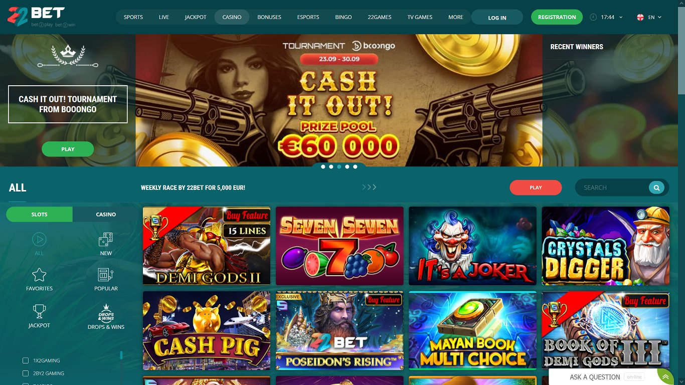 22BET Casino Site