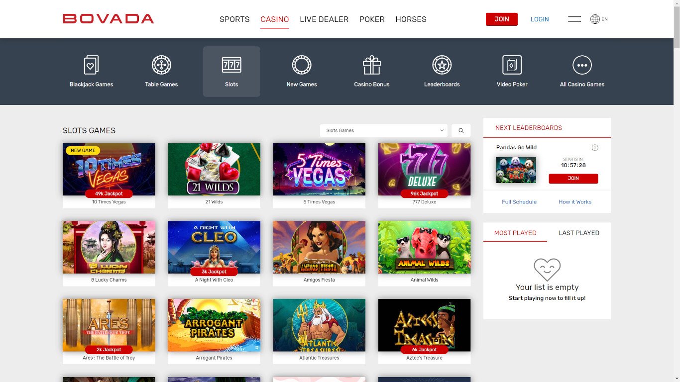 bovada casino baccarat game online to paly