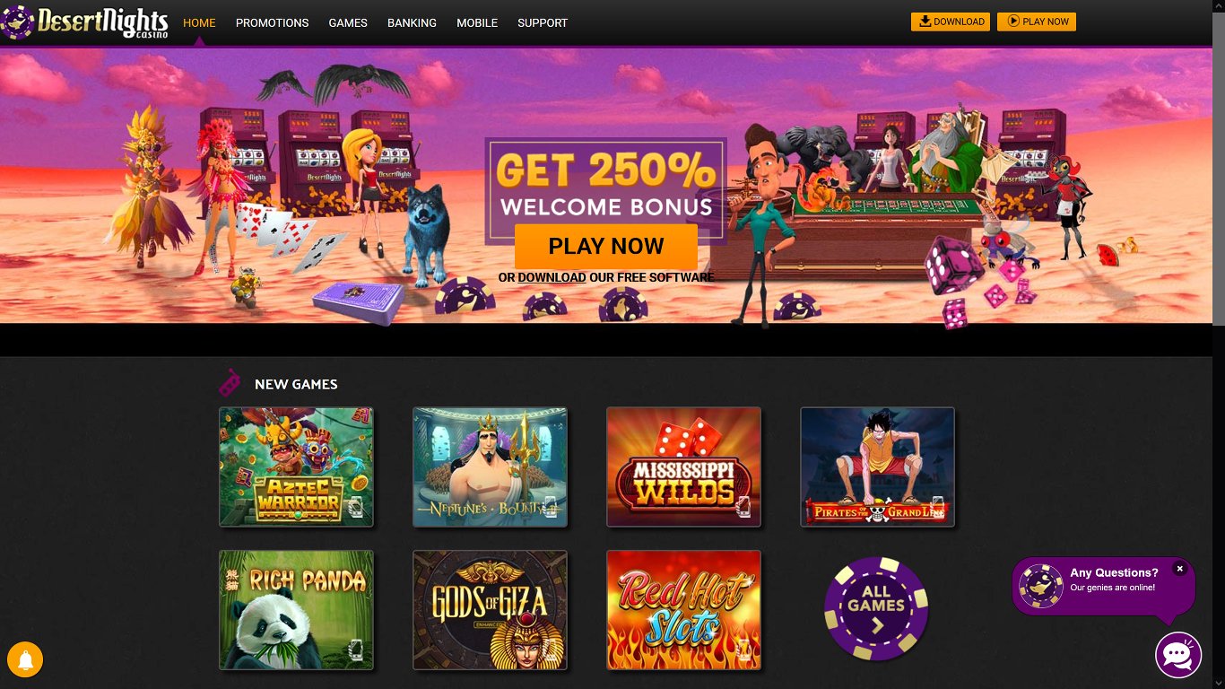 Desert Nights Casino Site