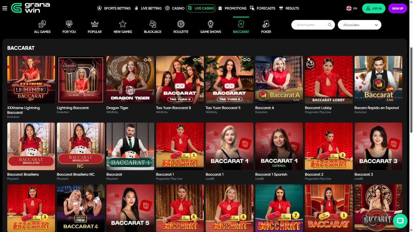 GranaWin Casino Games