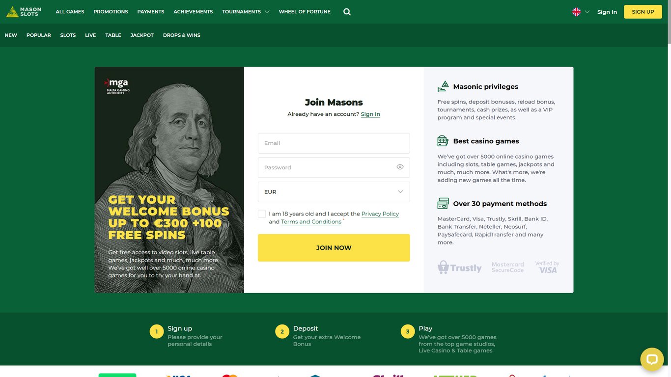 Mason Casino Site