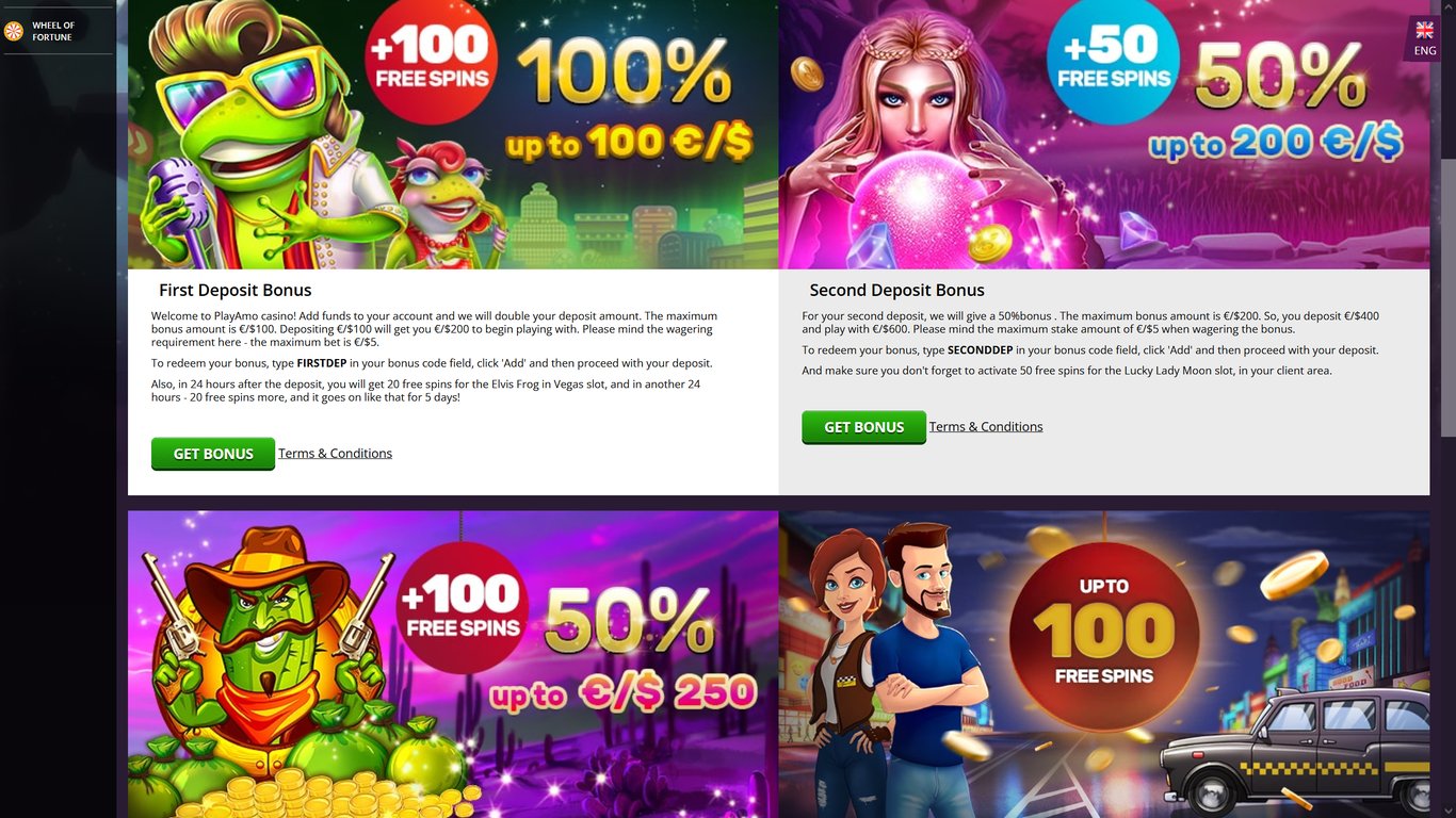 Playamo Casino Bonuses