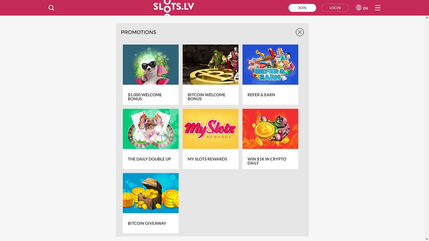 SlotsLV Casino Bonuses