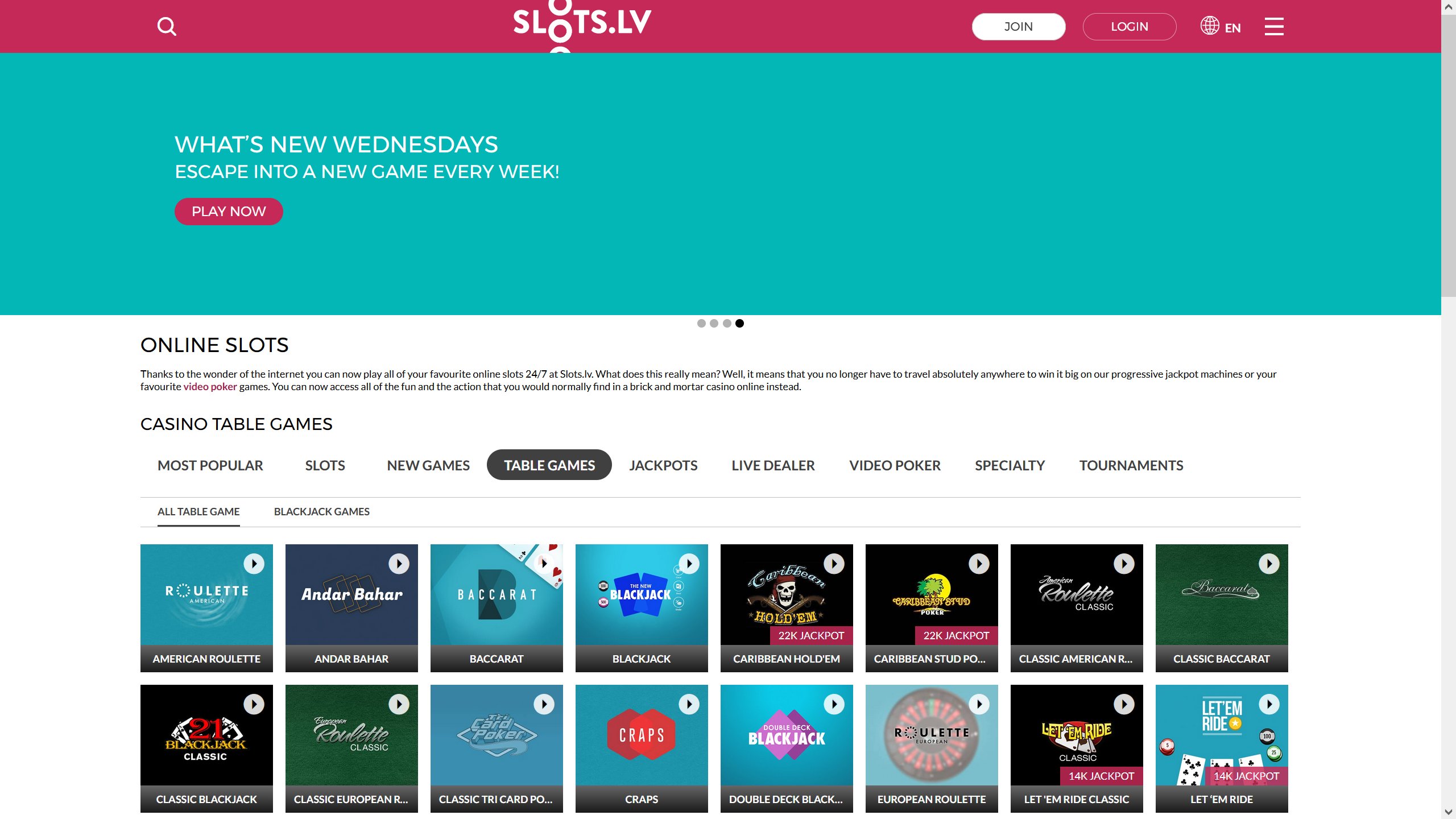 SlotsLV Casino Site