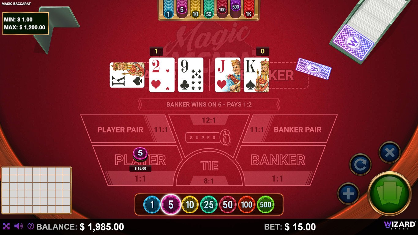 Magic Baccarat From Wizard Big Image