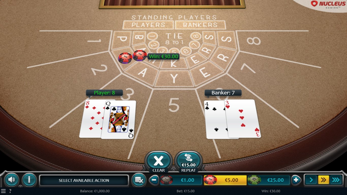 Free Baccarat From Nucleus Gaming Demo Game & Review 2024