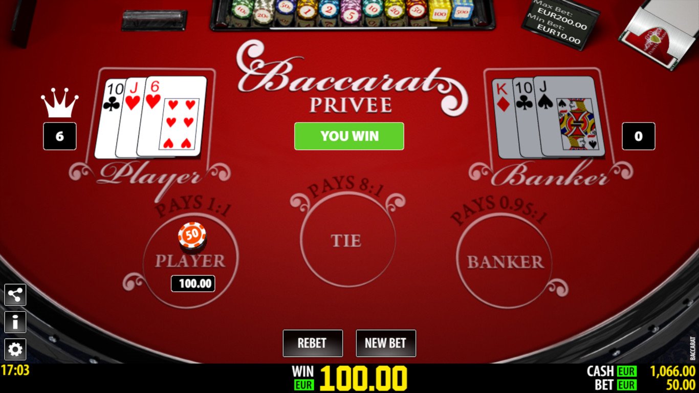 Free Baccarat Privee From WorldMatch Demo Game & Review 2024