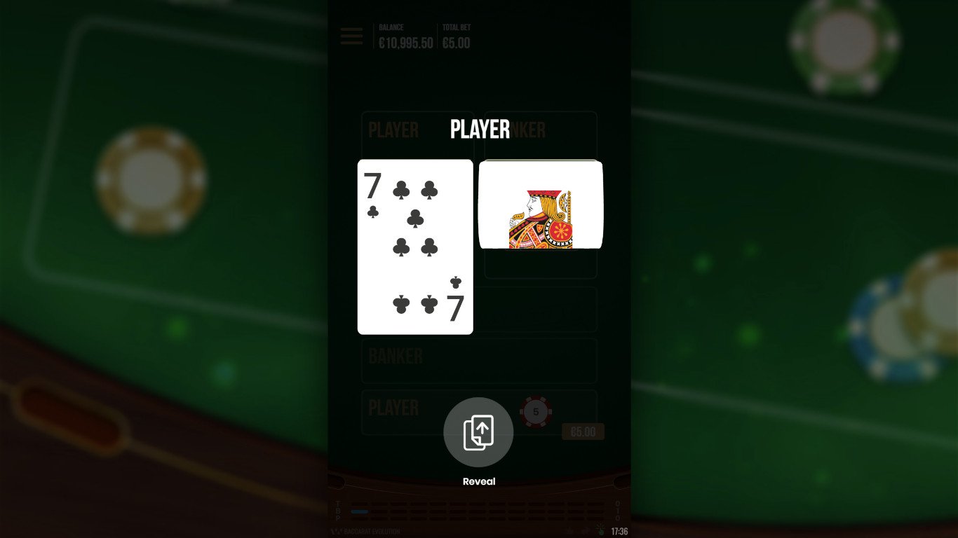 Baccarat Evolution VIP from Yggdrasil free game